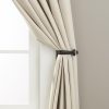 bulk purchase amazon basics decorative curtain drapery holdbacks, set of 2, black factory discount