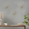factory direct zexuiru 3 set gold metal jeweled wall art bling crystal home décor star sun rhinestone wall hanging diamond accents volume discount