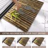 manufacturer direct bamboo 3d printed outdoor bath mat cute bathroom rugs funny non slip bathtub decor mats super absorbent floor carpet machine washable quick dry bahtmat for tub, shower, bedroom 20"x32" trade price