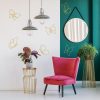 factory direct hotop 6 pieces metal butterfly wall decor metal wall art heart hanging decorations wire flowers decor wall decals for kitchen bathroom indoor outdoor wedding birthday party (gold,butterfly) volume discount