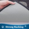 global sourcing buganda dog door mat for muddy paws, absorbent dirt trapper washable indoor door mat, non slip low-profile mud mat for dogs, front entrance door mat for inside floor (30x20 inches, dark grey) oem/odm services
