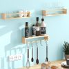 bulk purchase fixwal nursery shelves, 16.5 inch floating bookshelves for wall set of 3, baby nursery decor, solid wood wall mounted shelves for books (natural wood) trade price
