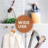 competitive pricing wood wall hooks, 4 pack coat hooks mounted rustic wooden heavy duty robe hook hat rack | for hanging bathroom towels clothes hanger (beech wood) one-stop wholesale