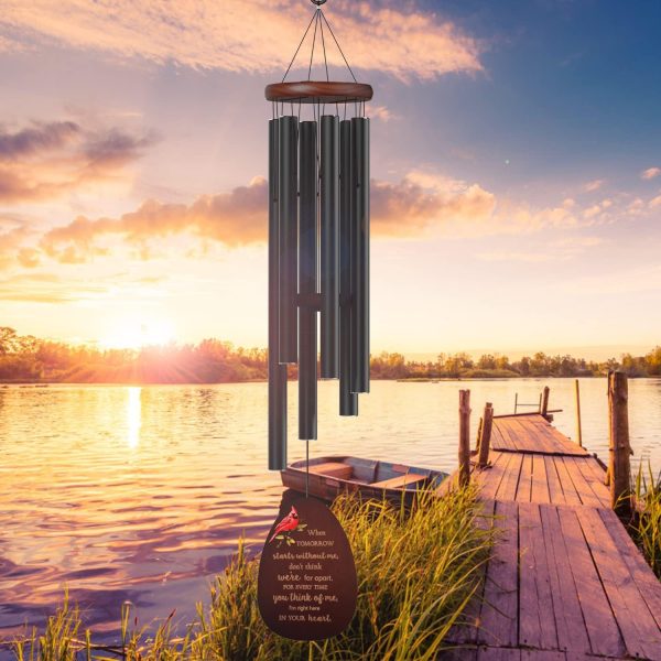 producer to buyer memorial wind chimes for outside,cardinal wind chimes sympathy wind chime for loss of loved one,like mother & father,cardinal gifts & sympathy gift for bereavement,condolence,funeral discounted pricing