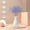 oem/odm services unbreakable vase for flowers, ceramic look plastic vase for home decor, living room, table (seashell white) affordable bulk deals