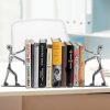 supplier direct fasmov heavy duty stainless steel man bookends nonskid bookends art bookend,1 pair(silver) wholesale prices