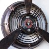 factory direct youki airplane propeller wall decor,aviation decor,pilot gifts,propeller wall sculptures,wall art for kitchen bedroom,living room,kitchen,bathroom, battery operated,metal.bronze volume discount