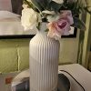 oem/odm services vase, white ceramic flower vase, minimalist modern home decor, matte finish pampas grass vase for table, fireplace, shelf, mantel, entryway and centerpieces affordable bulk deals