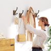 competitive pricing wood wall hooks for hanging - 4 pack hooks wall mounted, wooden rustic farmhouse heavy duty towel hooks, hooks for coats, towel, hat, keys, purse, bag and robe one-stop wholesale