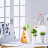 oem/odm services cat vase handmade wooden vase, home decor small vases,solid wood cat statue holding heart shaped,modern creative cat decor affordable bulk deals