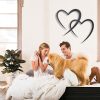 factory direct oyefly infinity heart metal wall decor,infinity heart wall decor for room living,wedding decor (black, style3 11.4 x 10.7in) volume discount