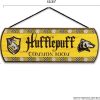 bulk purchase harry potter hufflepuff common room hanging wood wall decor - fun hufflepuff sign for teen bedroom or movie room trade price