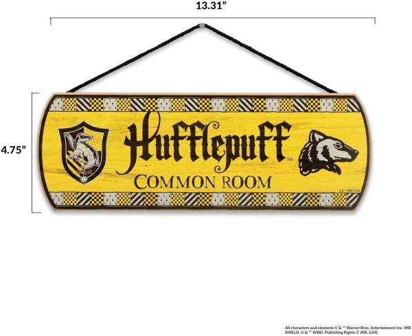 bulk purchase harry potter hufflepuff common room hanging wood wall decor - fun hufflepuff sign for teen bedroom or movie room trade price