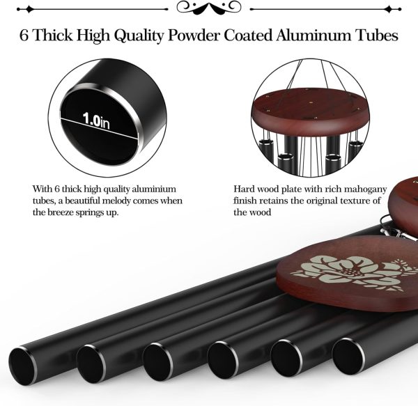 producer to buyer extra large wind chimes outside deep tone, 58" memorial wind chimes for loss of loved one,memorial sympathy gifts, church wind chime for outside garden,yard,patio and lawn discounted pricing