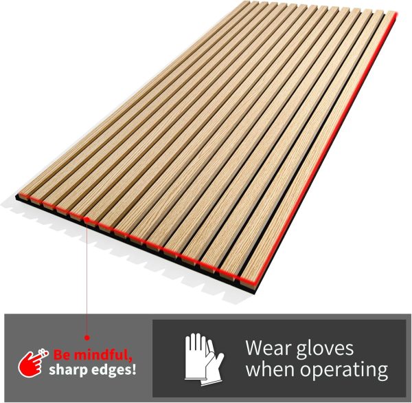 bulk purchase art3d 4-piece wood slat acoustic panels for stylish decor and noise reduction, 3d textured panel for ceiling and wall, walnut trade price
