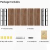 bulk purchase wall mounted floating shelves - rustic wall decor wood shelves for bedroom, living room, bathroom and kitchen storage, easy installation hanging shelves (5, brown) trade price