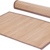 manufacturer direct small bamboo area rug 31.5''x20'', non slip bamboo runners rug for hallways entryway, small bamboo floor mat easy to mainten, floor protector mat neutral area rug trade price