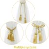 bulk purchase 4 pack curtain tiebacks window curtain tiebacks decorative tassels curtain tiebacks gold curtain tiebacks rope with tassels for home window curtain office decoration(gold) factory discount