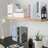 supplier direct eoout bookends for shelves decorative, 5 pairs of tree bookends supports, black metal book stoppers for heavy books, heavy duty book ends for home office school. wholesale prices