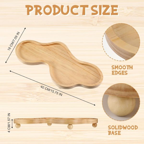 wholesale direct uiifan cloud tray wood tray perfume tray irregular jewelry tray decorative tray wood trays home decor cloud display tray christmas birthday gift(wood color) bulk purchase at factory prices