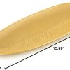 wholesale direct hanobe leaf wooden decorative tray: leaf shaped wood key tray decor leaves bowl for crystal small candle, gold bulk purchase at factory prices