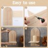 bulk purchase tatuo 2 pieces boho wooden rainbow wall shelves bohemian hanging shelf wall mount book shelf for living room bathroom bedroom classroom office nursery wall decor (classic) trade price