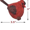 dropship from factory banberry designs cardinal figurine birds decoration - set of 3 styles - 4 inch high mass production supply