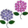 factory direct wotieuns metal flowers wall decor metal flowers outdoor decor metal art wall flowers wall decor suitable hanging for patio fence garden yard indoor and outdoor set of 2 volume discount