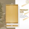wholesale direct maoname gold decorative tray for coffee table, modern serving tray with handles, plastic ottoman tray, bathroom decor, 15.8" l x 10.2" w x 1.4" h bulk purchase at factory prices