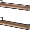 bulk purchase meangood floating shelves wall mounted set of 2, rustic wood wall storage shelves for bedroom,living room,bathroom, kitchen torched wood trade price