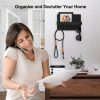 bulk purchase key holder for wall, decorative key and mail holder with shelf has large hooks for bags, coats, umbrella – paulownia wood key hanger with mounting hardware (9.8”w x 6.7”h x 4.2”d) trade price