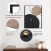 factory direct oakrain 3 pack metal wall art - abstract planet & orbit lines minimalist modern wall decor for living room, bedroom, office, entryway (11.8 x 15.7 x 0.47 inches) volume discount