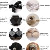 bulk purchase magnetic curtain tiebacks- upgrade 2022 with a thicker twist rope & strong magnet tieback window treatment holdbacks draperies holders decorative drape handmade tie back (black, 2) factory discount