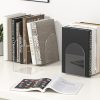supplier direct acrylic bookends 4 pieces, book ends for shelves, clear bookends for book shelves and desktop organizer, transparent bookends to hold books for home office supplies wholesale prices