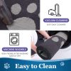 global sourcing buganda dog door mat for muddy paws, absorbent dirt trapper washable indoor door mat, non slip low-profile mud mat for dogs, front entrance door mat for inside floor (30x20 inches, dark grey) oem/odm services