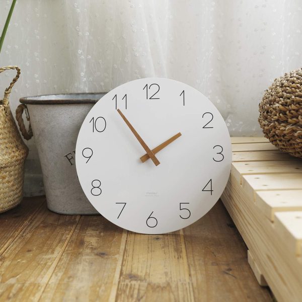 bulk purchase mooas flatwood wall clock,12" wood wall clock non-ticking sweep movement decorative wall clock battery operated wall clock for home living room kitchen bedroom office school (wood) trade price