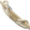 bulk purchase curtain holdbacks boho tiebacks for drapes, farmhouse jute rope cotton tie backs with rustic wood club, curtain accessories holders for indoor outdoor use, set of 4 factory discount