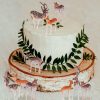 dropship from factory soaoo 60 pcs small deer toys figurines deer cake toppers mini forest animals figures christmas woodland creatures animal plastic woodland cake decorations for birthday wedding party mass production supply