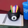 oem/odm services ban.do novelty 8 ball flower vase, retro ceramic shelf decor, unique and eclectic vase, 8-ball affordable bulk deals