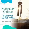 producer to buyer the wind chime co memorial wind chimes, sympathy wind chimes gift for the loss of a loved one, home decor outdoor garden, soothing melodic tones with mute option. discounted pricing