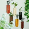 bulk purchase 6 pack wall planters for indoor plants, wooden hanging planter, propagation station, wooden pocket vase, wood wall decor for living room bedroom bathroom trade price
