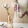 oem/odm services fantesticryan modern glass vase irised crystal clear glass vase for home office decor (neon clear) affordable bulk deals