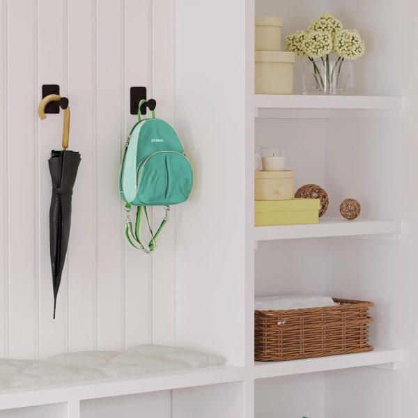 competitive pricing rustic state billow wall mount cast iron hooks coat towel bag hat hanger multiuse entryway railroad spike rack black set of 2 one-stop wholesale