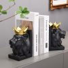 supplier direct book ends decorative, lion bookends for shelves, animal book stopper decorative, modern book ends for heavy books, lion figurines statues indoor, unique book lover gift(black lion) wholesale prices