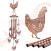 producer to buyer chicken wind chimes for outside,chicken gifts for women/men/sympathy gift/memorial gifts/birthday festival gifts metal windchimes outdoors/indoors,patio decor,garden decor,home,yard decor discounted pricing