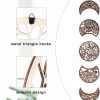 bulk purchase jetec 5 pieces moon phase wall hanging decor wooden moon wall art nordic moon phases wall art moon decor for room bar ornament (brown) trade price