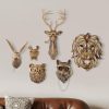 factory direct uitwmktg gold animal head wall decor wall sculpture home decor statue for living room office bedroom modern decor for men women deer volume discount