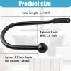 bulk purchase vrss wall mount curtain tiebacks drapery holdbacks curtain holdback hooks simple style (2pcs black) factory discount