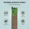 bulk purchase wood panels for wall and ceiling, 94.5"×11" wall panels for interior wall decor, 3d wood slat wall panel/fluted sound absorbing panel - walnut 2 pack trade price