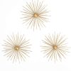 factory direct fetco habitat wa3718w cabers ssilver starbursts metal wall art, metallic 8.5" x 8.5" volume discount